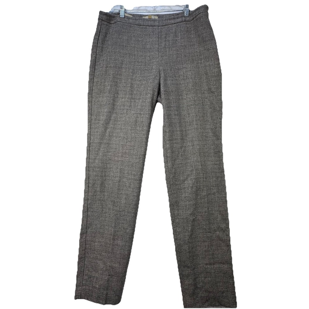 Talbots Wool Blend Straight Leg Pants Lined‎ Grey Career Women Size 8 Preppy